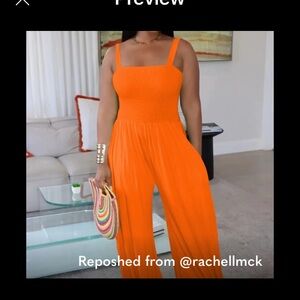 NWT - jumpsuit ( no brand) size M super stretchy wide-leg